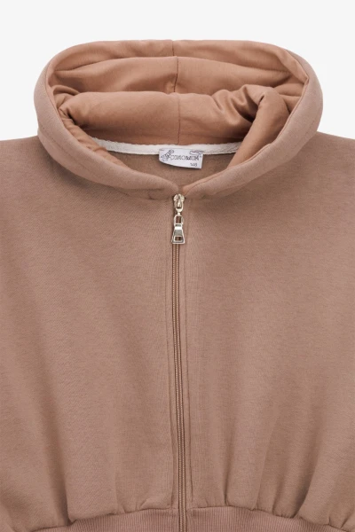 Кофта однотонная для девочки Benini 241148 146 см Кофейный (2000990715272W)  Фото №7