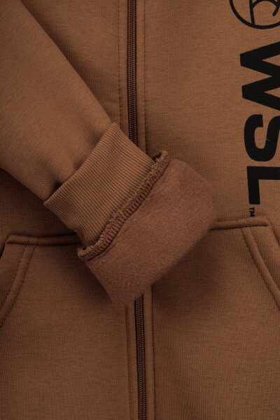 Купити Кофта з принтом для хлопчика Waxmen 7223 164 см Коричневий Артикул: 2000990853271 Фото №11