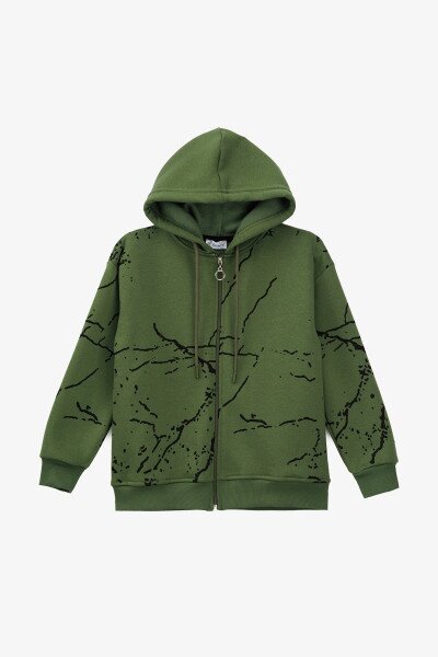 Купити Кофта з візерунком для хлопчика Waxmen 7235 116 см Хакі Артикул: 2000990853325 Фото №7