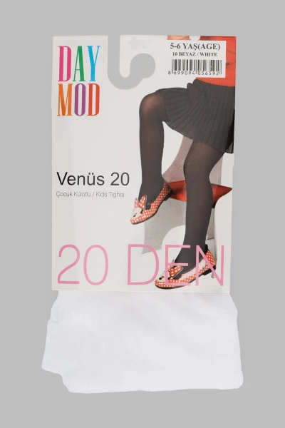 Колготы однотонные для девочки Day Mod Venus 20Den 9-10 лет Белый (2000990704368A)  Фото №2