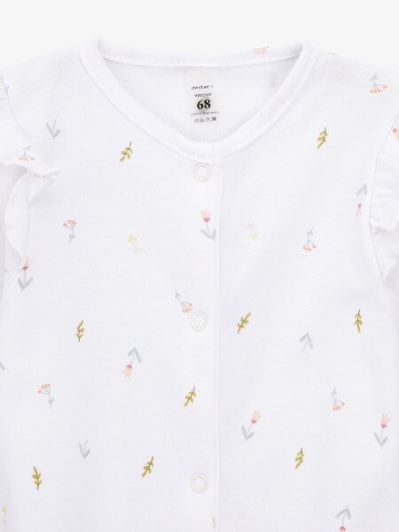 Купить Комбинезон с шапочкой для девочки "Field flowers" 900510 56 см Белый Артикул: 4821184612881 Фото №3