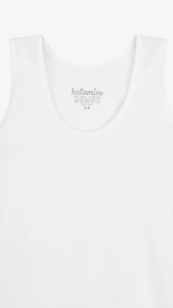 Купить Комплект белья майка+трусы для девочки Katomino K128515 80-92 см Белый Артикул: 2000999215506 Фото №3