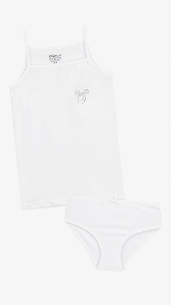 Купить Комплект белья майка+трусы для девочки Katomino K128622 1-2 года Белый Артикул: 2000999284328 Фото №1