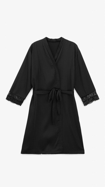 Купить Комплект халат+ночная рубашка Barwa 0305/304 S Черный Артикул: 2000989440338 Фото №14