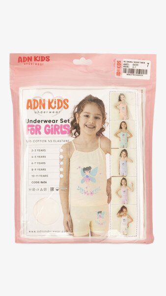 Купить Комплект майка+трусики для девочки ADN Kids 8630 2-3 года Белый Артикул: 2000999245022 Фото №8