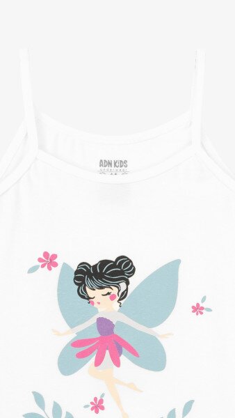 Купить Комплект майка+трусики для девочки ADN Kids 8630 2-3 года Белый Артикул: 2000999245022 Фото №3