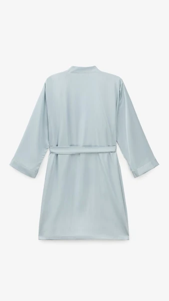 Купити Комплект халат+нічна сорочка жіночий 49156-8 2XL Блакитний Артикул: 2000999476198 Фото №17