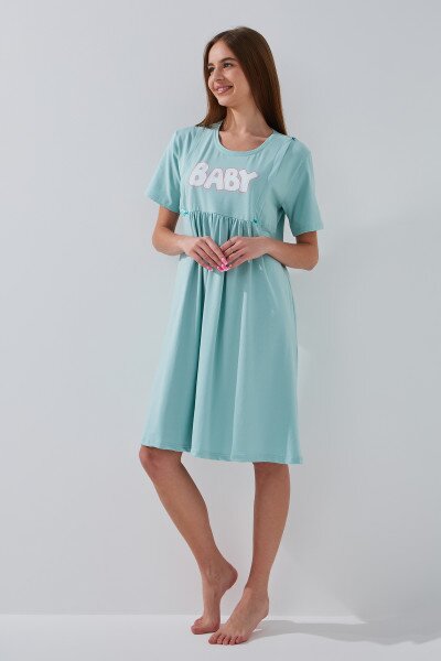 Купить Комплект халат+ночная рубашка женский Nicoletta 7413 S Голубой Артикул: 2000999149566 Фото №5