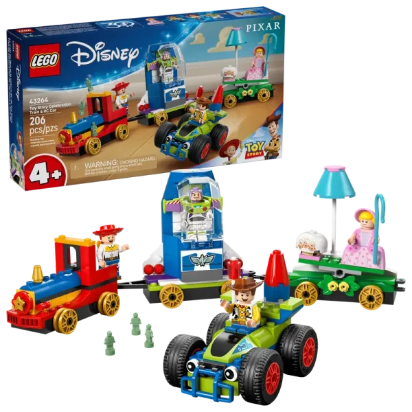 Купити Конструктор LEGO Святкування з Історії Іграшок: потяг і авто для перегонів 43264 206 ел. Різнокольоровий Артикул: 5702017814520 Фото №2