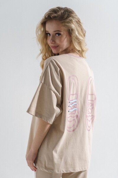 Купить Костюм для девочки Dinomin DM240515 164 см Бежевый (2000990392152S) Артикул: 2000990392152 Фото №5