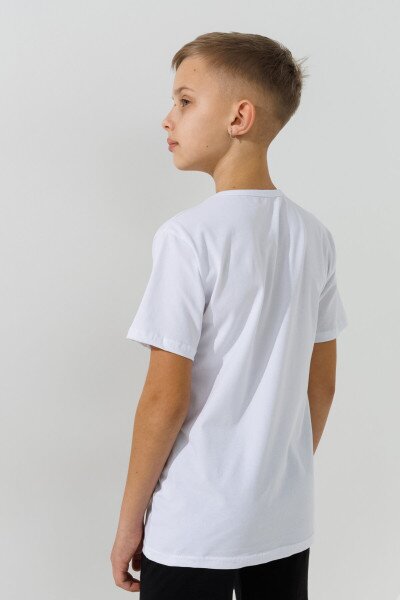 Купить Костюм футболка+шорты для мальчика Happy Kids 018 128 см Белый Артикул: 2000991021181 Фото №12