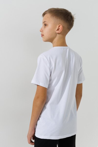 Купить Костюм футболка+шорты для мальчика Happy Kids 018 128 см Белый Артикул: 2000991021181 Фото №5