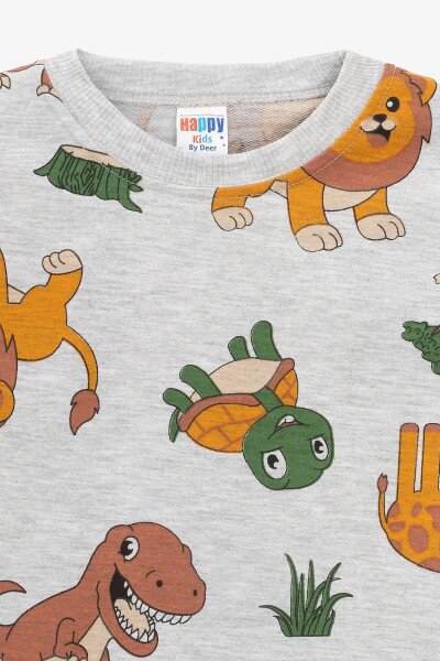 Купить Костюм футболка+шорты для мальчика Happy Kids 255 92 см Серый Артикул: 2000991020948 Фото №3