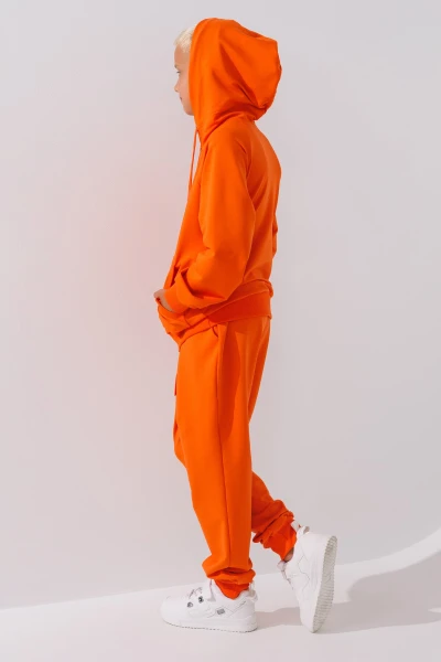 Костюм худі+штани дитячий Dinomin DM2401-1 146 см Помаранчевий (2000990558251D)  Фото №10