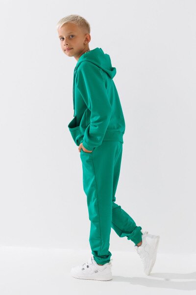 Купити Костюм худі+штани дитячий Dinomin DM2401-1 152 см Зелений (2000990558220D) Артикул: 2000990558220 Фото №15