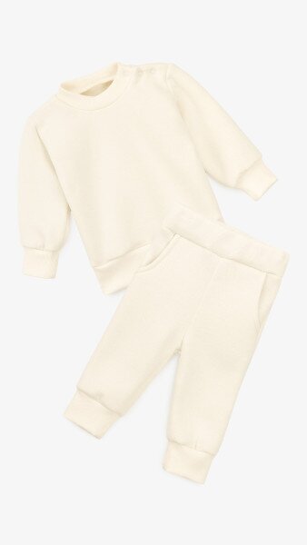 Купить Костюм кофта+штаны для мальчика Baby Life 21-08 74 см Молочный Артикул: 2000999350092 Фото №1