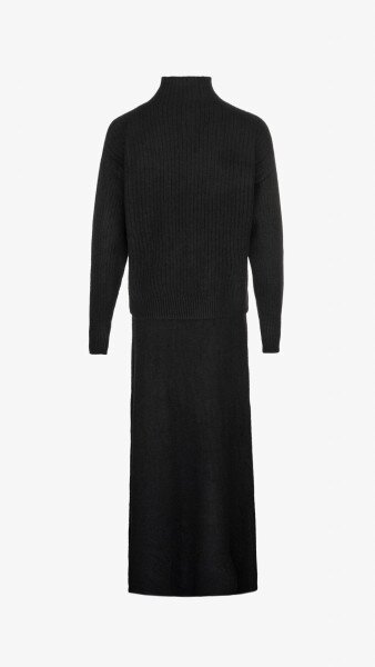 Купить Костюм однотонный женский T321 One Size Черный Артикул: 2000999184284 Фото №15