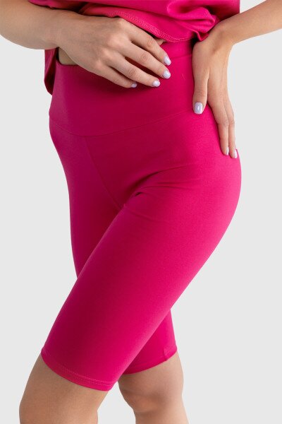 Купить Костюм однотонный женский LAWA CTM WBC02312 футболка + шорты 2XS Малиновый Артикул: 2000990628039 Фото №5