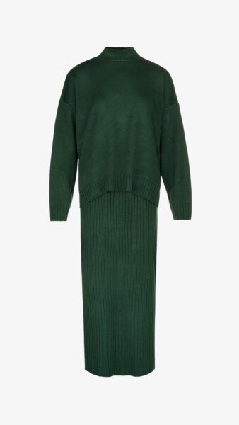 Купить Костюм однотонный женский Park karon 10270 One Size Темно-зеленый Артикул: 2000990151506 Фото №7