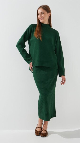 Купить Костюм однотонный женский Park karon 10270 One Size Темно-зеленый Артикул: 2000990151506 Фото №1