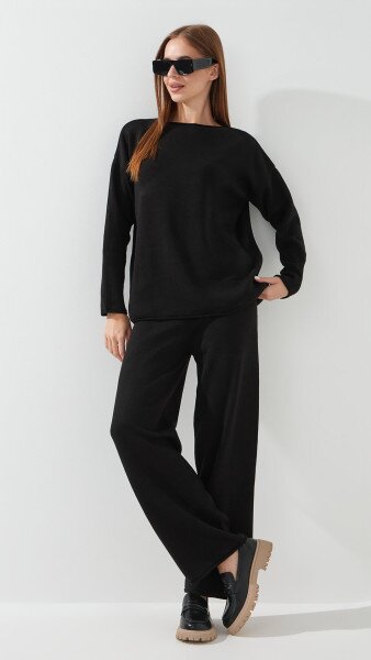 Купити Костюм однотонний жіночий Park karon 10801 One Size Чорний Артикул: 2000990622693 Фото №3
