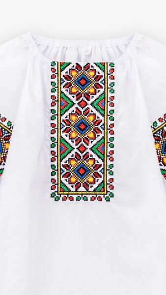 Купить Костюм вышиванка(верх+низ) для девочки РОКСОЛАНА 98 см Бордовый Артикул: 2000902589335 Фото №9