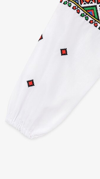 Купить Костюм вышиванка(верх+низ) для девочки РОКСОЛАНА 98 см Бордовый Артикул: 2000902589335 Фото №10