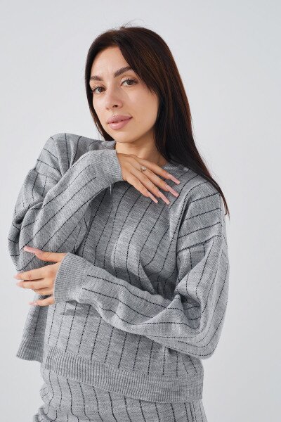 Купити Костюм жіночий Femme 10104 One Size Сірий (2000990184634D) Артикул: 2000990184634 Фото №4