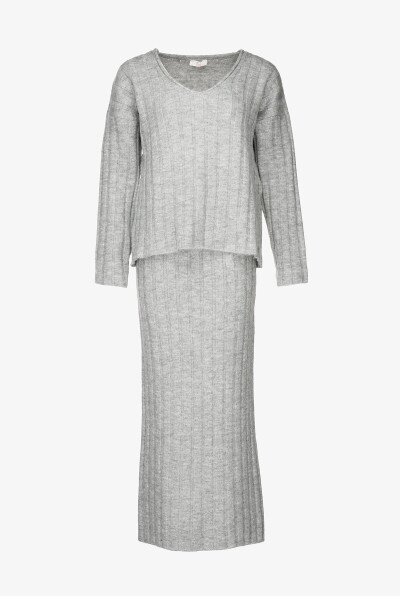 Купити Костюм однотонний жіночий Park karon 8406 One Size Сірий Артикул: 2000990782359 Фото №7