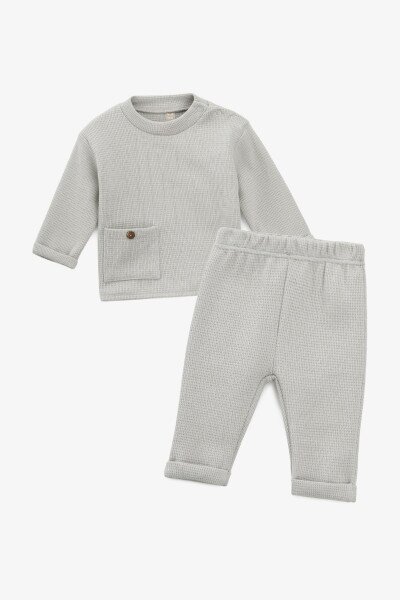 Купити Костюм реглан+штани для хлопчика Baby Life B-912 62 см Сірий Артикул: 2000990978219 Фото №1