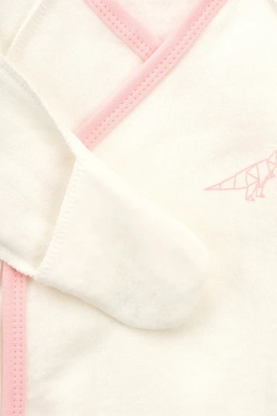 Костюм розпашенка+повзунки+шапка для малюків Baby Life А-305 62 см Рожево-молочний  Фото №8