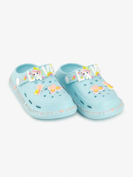 Купить Кроксы для девочки Gipanis CC-005 25 Светло-бирюзовый Артикул: 2000999611858 Фото №1