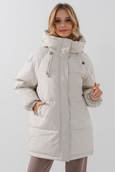 Купить Куртка для девочки 3959 116 см Молочный (2000990599490W) Артикул: 2000990599490 Фото №1