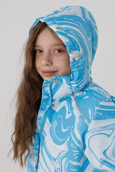 Купить Куртка для девочки Snowgenius D639-08 116 см Голубой (2000990235244D) Артикул: 2000990235244 Фото №4