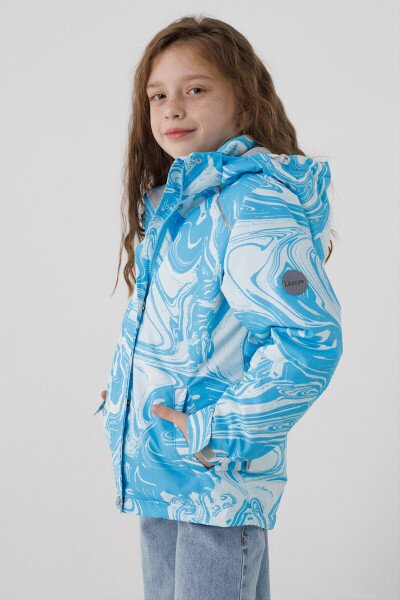 Купить Куртка для девочки Snowgenius D639-08 116 см Голубой (2000990235244D) Артикул: 2000990235244 Фото №3