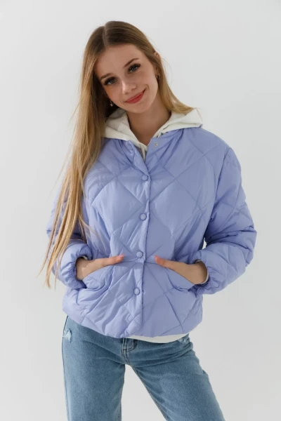 Куртка для девочки LAWA GBC02333 134 см Голубой  Фото №2