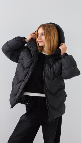 Купити Куртка для дівчинки MyChance Франція 152 см Чорний Артикул: 2000999267451 Фото №4