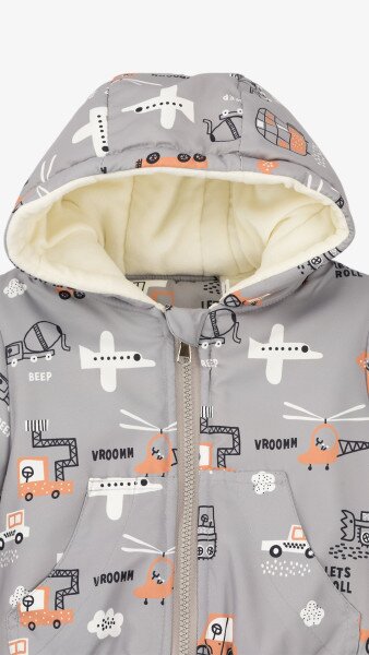 Купить Куртка для мальчика Karlomico 68 68 см Серый Артикул: 2000999202186 Фото №3