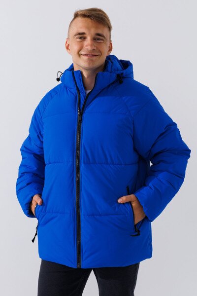 Купить Куртка однотонная мужская 8088 S Электрик (2000990694638W) Артикул: 2000990694638 Фото №1