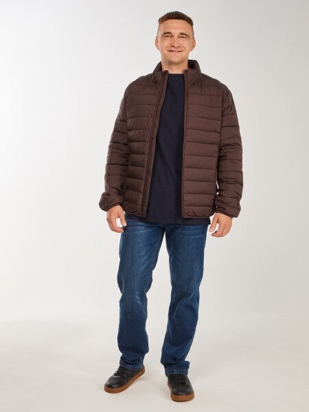 Купити Куртка однотонна чоловіча GENUA G01210-0007 XL Коричневий Артикул: 2000999396083 Фото №2