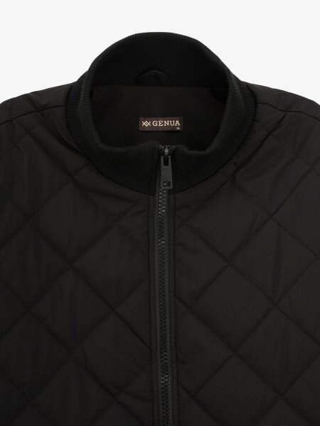 Купить Куртка однотонная мужская GENUA G01210-0022 S Черный Артикул: 2000999397028 Фото №2