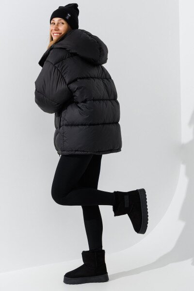 Купить Куртка однотонная женская LAWA WBC02422 XS/S Черный Артикул: 2000990806598 Фото №6
