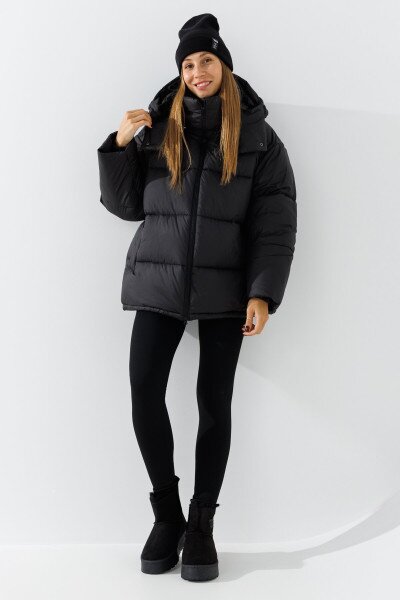 Купить Куртка однотонная женская LAWA WBC02422 XS/S Черный Артикул: 2000990806598 Фото №4
