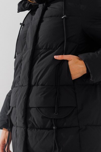 Купить Куртка однотонная женская Towmy D335 2XL Черный (2000990653116W) Артикул: 2000990653116 Фото №3