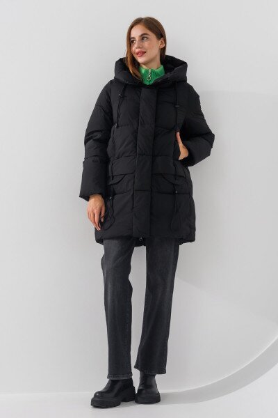 Купить Куртка однотонная женская Towmy D335 2XL Черный (2000990653116W) Артикул: 2000990653116 Фото №1