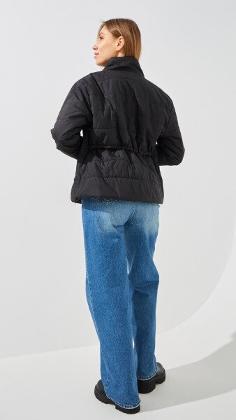 Купить Куртка однотонная женская GENUA G01116-0004 2XL Черный Артикул: 2000999415838 Фото №7