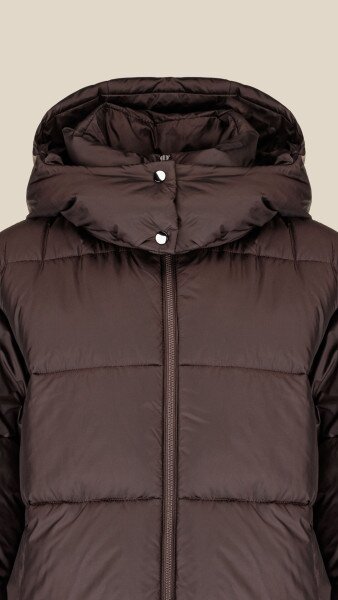 Купить Куртка однотонная женская LAWA WBC02422 XL/2XL Коричневый Артикул: 2888000014474 Фото №8