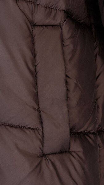 Купить Куртка однотонная женская LAWA WBC02422 XL/2XL Коричневый Артикул: 2888000014474 Фото №10