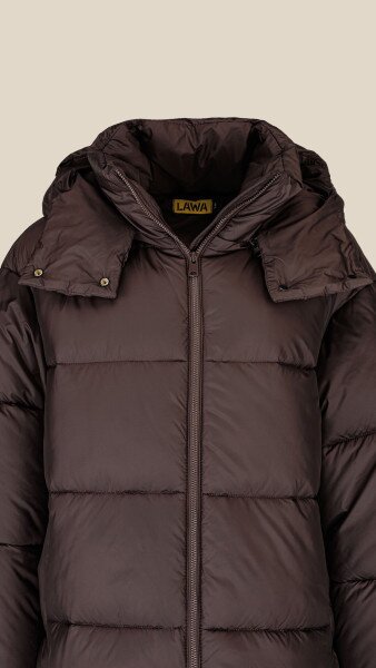 Купить Куртка однотонная женская LAWA WBC02422 XL/2XL Коричневый Артикул: 2888000014474 Фото №12