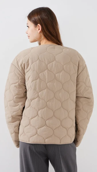 Купити Куртка однотонна жіноча LAWA WBC02500 XL Бежевий Артикул: 2000999458637 Фото №5